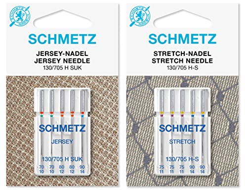 SCHMETZ Nadelsortiment Stretch & Jersey 10 Nähmaschinen Nadeln System 130/705