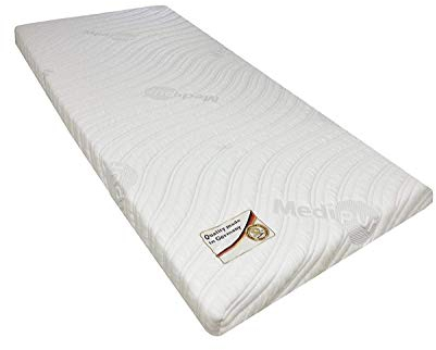 Gelschaum Topper Raumgewicht 65 Kg/m³ - Matratzen Topper - Höhe ca. 10 cm (Kern 8 cm) (180 x 200 cm, Bezug: Luxus Medipur EC)