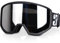 EXP VISION Skibrille für Damen und Herren, Snowboard Brille Schneebrille OTG 100% UV-Schutz Skibrille für brillenträger, Anti-Nebel , Ski Goggles (Silber)