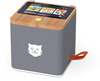 tigermedia tigerbox Startpaket grau Hörbox Audioplayer Kinder Hörspiel Hörbuch Lied für Kinderbeschäftigung Tanzen Singen Gute-Nacht-Geschichten, 4-12 Jahren