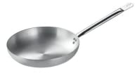 PINTINOX Padella in Alluminio Crudo Professionale con Spessore 4 mm, Serie Tender, con Manico Tubolare in Acciaio Inox, Diametro 32 cm