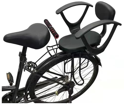 BDXZJ Siege Velo Enfant Arriere Réglables avec Accoudoirs Et Pédales de Ceinture de Sécurité Rembourrés Siège Arrière de Vélo de Sécurité pour Bébé Adapté Au Vélo VTT
