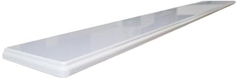 Easylife | Floating Radiator Shelf | Helps Deflect the Heat Back into the Room | No Drilling Required with Easy to Fit Bracket | 1.5cm thick & 13cm deep | 45 Inch | MDF with a White Wood Grain Finish