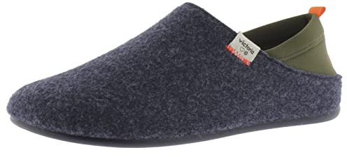 victoria Zapatillas de casa Unisex Norte Fieltro Reciclado & Trasera Neopreno 1081115 para Adulto Marino 43