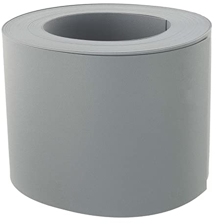 Zaunrebell - Lederoptik - Made in Germany - Sichtschutzstreifen aus PP mit mattierte Oberfläche Länge: 26 m/Höhe: 190mm (Fenstergrau)