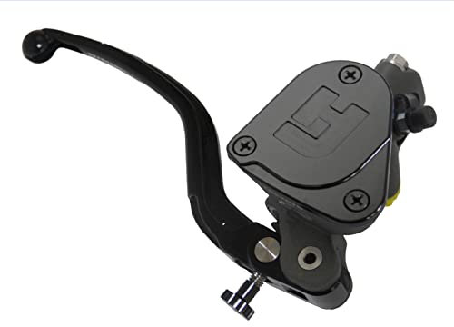 Pompa Freno Forgiata 16X18 Con Vaschetta Integrata,Leva Fissa Lunga Nera (Pomello+Leva) per Ducati Panigale V4 dal 2018 al 2022, CC 1103