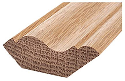 Ross Plinthe de Plafond en Bois Massif 37 x 48 mm Chêne Brut 30 m