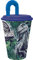 ALMACENESADAN, 5026, Pack vuelta al cole Jurassic World Franchise Thent; compuesto por vaso con caña 430 ml, producto reutilizable, sin BPA