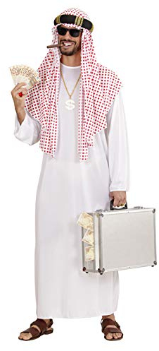 Arabischer Scheich Herren Kostüm Araber Orient Sultan Öl-Scheich, Größe:XXL