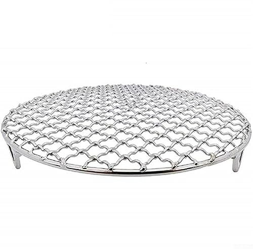 URPIZY Round Cooling Rack, Stainless Steel Baking Thick Wire Rack for Cooling/Steaming, Oven & Dishwasher Safe 18cm x 18cm