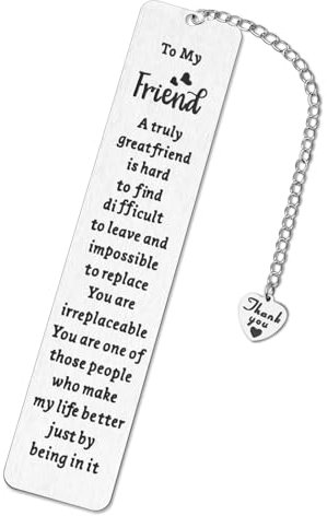 Kaluofan Lesezeichen Personalisiert - Metall Lesezeichen für Weihnachten und Geburtstage - Inspirierendes Geschenk mit Geschenkbox für Kollegen, Freunde, Lehrer und Familie