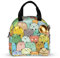 Bolsa de almuerzo con aislamiento de color de gatitos, reutilizable con bolsillo, lonchera de dibujos animados, grande, térmica, a prueba de fugas, bolsas de almuerzo portátiles para el trabajo, pic