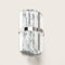 LEDKIA LIGHTING Aplique de Pared Cristal Zashi Plateado