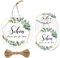100 Stück Geschenkanhänger Eukalyptus Grün Schön Dass Du Da Bist, Anhänger Papier 5CM Runde mit Schnur Danke Etikett für Hochzeit Konfirmation Kommunion Taufe Babyparty Geburtstag Partydeko