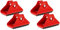 HOMSFOU 4 Piezas Cubierta De Pie Móvil Escalera Plegable Almohadillas Para Pies Protector De Pie De Escalera Accesorios De Escalera Estabilizador De De Escalera Protectores De Pies