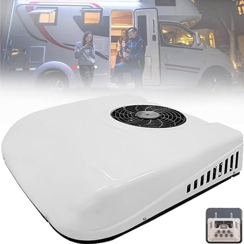GXQFF 12V DC RV Climatiseur,RV Climatiseur De Toit,Climatiseur Silencieux,avec Refroidissement Et Chauffage,climatiseur Toit Climatiseur pour Camping Car Voiture