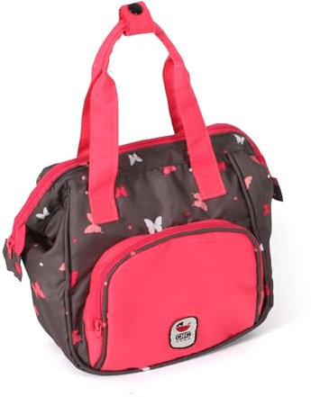 Bayer Chic 2000 - Puppen-Wickeltasche, Wickeltasche für Puppen, Puppenzubehör, Puppentasche, Butterfly, Koralle