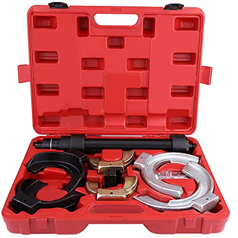 Jadeshay Spring Compressor Kit, Shock Absorber Spring Compressor Kit Removal Installer Strut Coil Clamp Tool Set Shock Absorber Tool Kit Repalcement