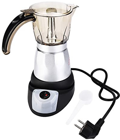 Kuuleyn Pot Moka électrique de grande capacité, cuisinière, cafetière expresso, percolateur de café (300 ml)