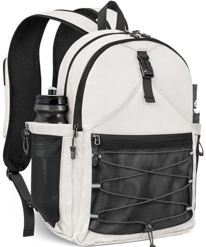 TEUEN Wanderrucksack 30L, Leicht Trekkingrucksack Herren Damen Wasserdichter Sport Rucksack Groß Reiserucksack aus Mesh Polyester mit Reflektierenden Streifen für Reisen Sport Trekking Camping