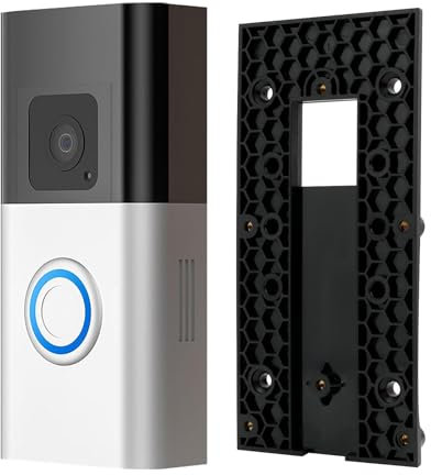 Sharelove No-Drill Doorbell Mount Compatible Video Doorbell 3/4/3 Plus/Battery Doorbell Plus/Battery Doorbell Pro, Practical Self Adhesive Doorbell Holder Mounting Bracket Accessory for Home/Office