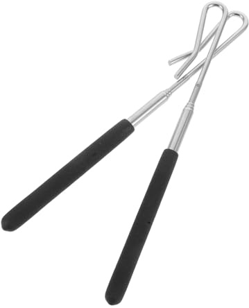 Abaodam 2stücke Puppenstab Metall Arm Control Stange Puppets Control Werkzeuge Edelstahl Aufführungen Zubehör Für Pädagogisches Puppets Hand Stange
