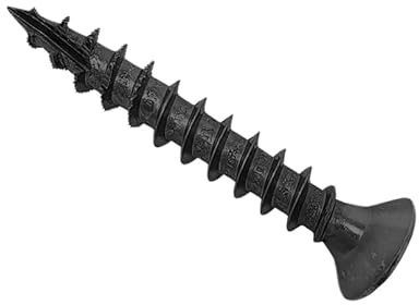 Forgefix Spectre™ PZ Compatible Advance Multi-purpose Wood Screw 3.5 x 25mm Box 200, black coated finish for excellent resistance to corrosion