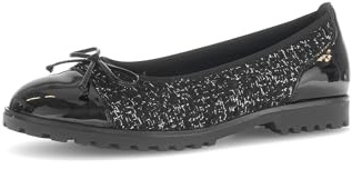 Gabor Damen Klassische Ballerinas, Frauen Ballerinas,Silber,grau,beige,Lack,braun,klassisch,Komfort-Mehrweite,modisch,pink,schwarz,35 EU / 2.5 UK