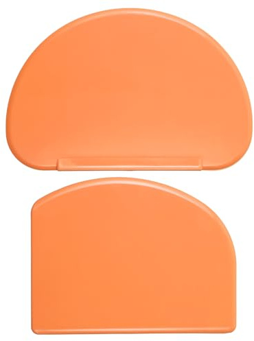 2 Pcs Food Dough Scraper, Plastic Bread Bench Scraper Bowl Curved Edge | Multi - Purpose Kitchen Pastry Cutting Tool for Sourdough Bread Proofing Cake Baking Bench Scraper Dough Fondant Icing