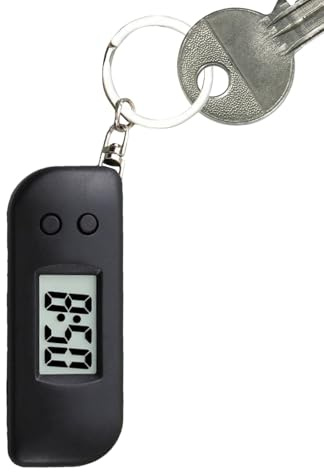 Yumneo Keychain Watch Digital | Glow-in-The-Dark Small Backpack Pendant Keyring Watch | Electronic Clock Keychain for Men Women Teens Boys Girls Family Son Daughter Friends Athletes