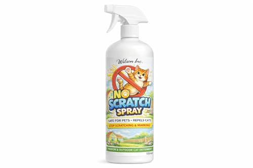 Wilson inc 100% Natural Cat Repellent Spray – Safe & Humane Outdoor Cat Deterrent for indoor and outdoor use (250ml)