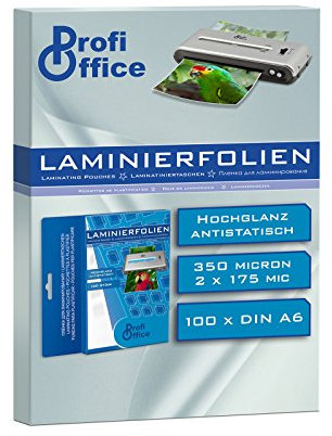 ProfiOffice® Laminierfolien, DIN A6, 2 x 175 Mikron, 100 Stück (19032)