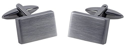 LINDENMANN Manschettenknöpfe Corporate Design mit Laser-Gravur, Edelstahl, im Etui, 10501