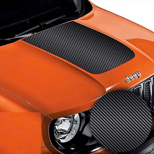 Kit Striscia Adesiva Carbonio 3D Cofano Jeep Renegade Suzuki Offroad Adesivi Stickers Fiancate AUT Decal