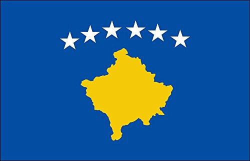 Stock Países bandera – Kosovo – Talla aprox. 40 x 30 cm – 77086 – Bandera de giro