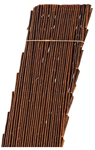 NOOR Rankgitter aus robusten Weidenzweigen - Spalier ausziehbar bis 1x2 m - natürliche Rankhilfe, Sichtschutz & Pflanzengitter - witterungsbeständige Kletterhilfe für Pflanzen