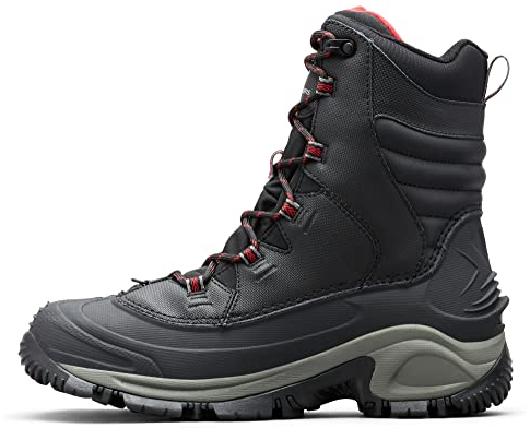 Columbia Bugaboot 3, Stivali da neve Uomo, Black/Bright Red 2023 , 44 EU