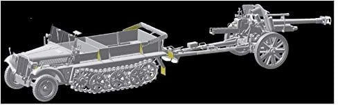 Dragon Models DR6939 Modellbausatz Kriegsfahrzeug aus Kunststoff zur Montage, Sd.Kfz.10 + 10,5 cm Le.Sh.18, Maßstab 1:35
