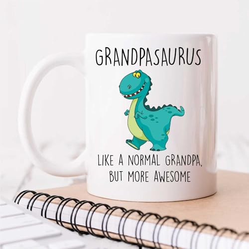 60 Second Makeover Limited Grandpasaurus Mug Grandpa Dinosaur Fathers Day Funny Mug Present Birthday Christmas