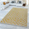 TT Home In-& Outdoorteppich Wetterfest Balkon Teppich Küche Rauten Design Soft Skandi Design Geometrisches Design, Größe:160x220 cm
