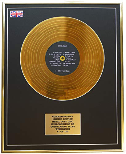 Billy Idol – 11 der besten Metall-Schallplatten-Präsentationen, Gedenk-Edition.