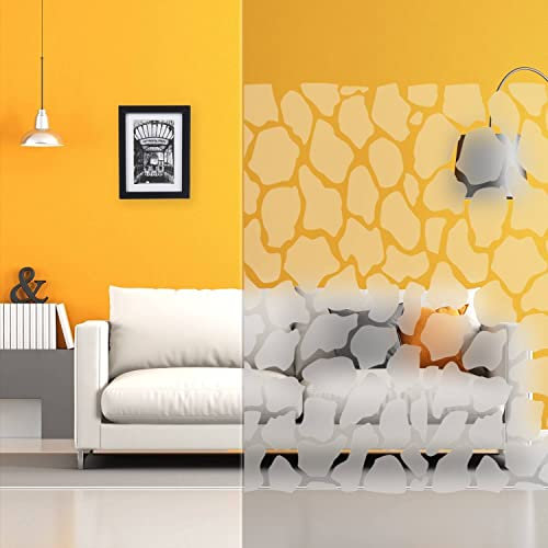 DIMEXACT Selbstklebende Dekorfolie mit Motiven für Fenster, Giraffe, Breite 1,52 m, Rolle