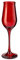 Pasabahce 518766 Wavy Set 6 Calici Flute, Vetro, Rosso, cl19