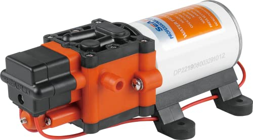 LIGHTEU®, Seaflo bomba de diafragma de agua a demanda con autocebado de 12 V CC, 5 LPM, 6,9 bar, 22S