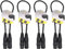 4x StageCore 0.5M DMX Cable 120ohm 3 Pin XLR Lighting Cable DJ Disco