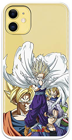 Saiyans Schutzhülle für iPhone 11, offizielle Dragon Ball Krieger, zum Schutz Ihres Handys, aus flexiblem Silikon, offizielles Lizenzprodukt von Dragon Ball