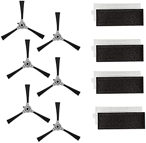 Zealing für Venga! ST, Ersatzteile VG RVC 3000 Saugroboter, Zubehör inklusive 6 Seitenbürsten, 4 Filter-Sets