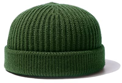 CLAPE Unisex Trawler Winter Beanie Hat Dockermütze Fischermütze Baseballkappe Knit Short Hat Roll-Up Edge Skull Cap Schippermütze 100% Schurwolle