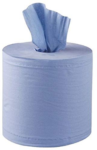 1 x Big Blue Roll Centrefeed Flat Sheet ROLL Centerfeed Paper Wipe Towel Tissue - Rolls, 150m x 170mm