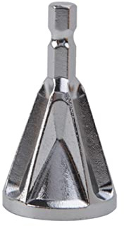 Stainless Steel Hex Shank Deburring External Chamfer Tool Drill Bit High Speed Remove Burr Hexagon chamfering Tool Deburring-Silver